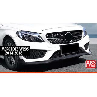 Lip spojler sprednjega odbijača DPT V1 (2014-2018, samo za AMG-Line, sijajno črna) Mercedes C-сlass W205 2014–2021 fotografija 1