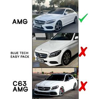 Lip spojler sprednjega odbijača DPT V1 (2014-2018, samo za AMG-Line, sijajno črna) Mercedes C-сlass W205 2014–2021 fotografija 3