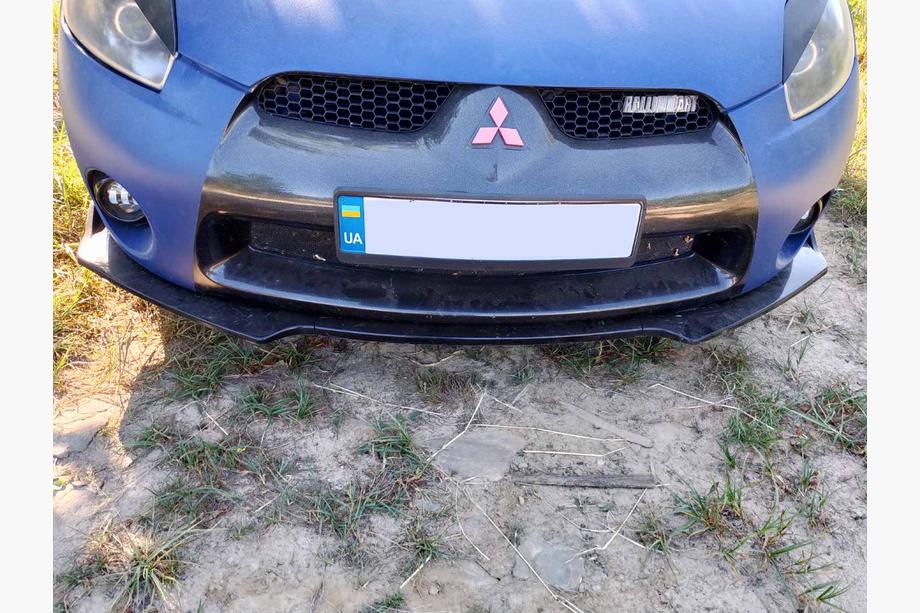 Univerzalni sprednji lip dodatek DPT V-1 (ABS, črna visok sijaj) Fotografija 4