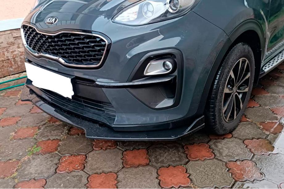 Univerzalni sprednji lip dodatek DPT V-1 (ABS, črna visok sijaj) Fotografija 6