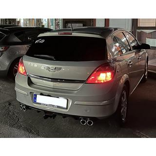 Univerzalni zadnji difuzor DPT V-7 (ABS) (mat črn) fotografija 3