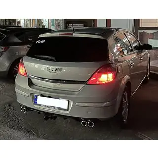 Univerzalni zadnji difuzor DPT V-7 (ABS) (mat črn) fotografija 3