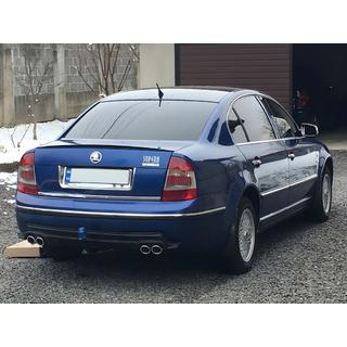 Univerzalni zadnji difuzor DPT V-9 (ABS) (mat črna) fotografija 2
