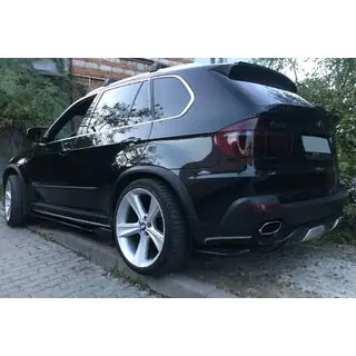 Univerzalni nastavki za bocne pragove DPT Black (ABS) (2 kosa) (sijaj crna) fotografija 4