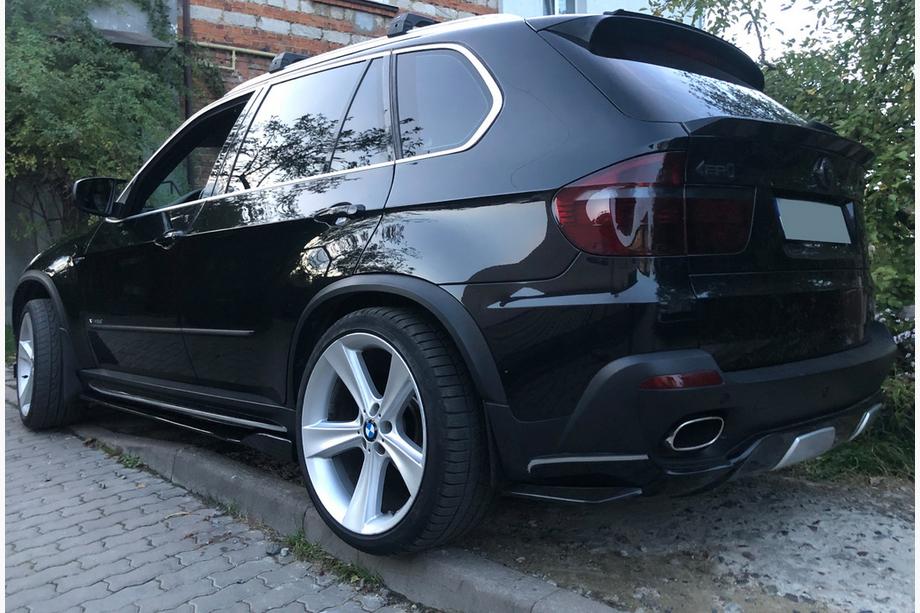 Univerzalni nastavki za bocne pragove DPT Black (ABS) (2 kosa) (sijaj crna) Fotografija 4