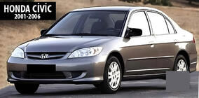 Honda Civic Sedan VII 2001–2006 Pokrovi ogledal BMW-Style (2 kos) fotografija 5
