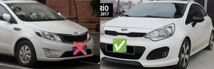 Kia Rio 2012–2017 Pokrovi ogledal BMW-Style (brez smernika, 2 kosa) fotografija 2