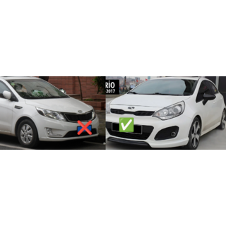 Pokrovi ogledal BMW-Style (brez smernika, 2 kosa) Kia Rio 2012–2017 fotografija 2