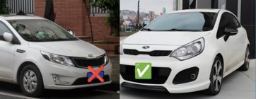Kia Rio 2012–2017 BMW-Style pokrovi ogledal (s smernikom, 2 kosa) fotografija 2