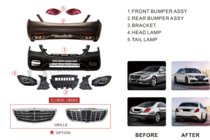 Mercedes S-class W222 2013–2022 Facelift komplet S63 AMG-2018 fotografija 19