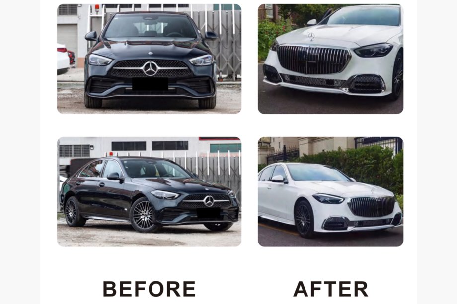 Mercedes razred C W206 2022– Sprednji odbijač komplet (Maybach) Image