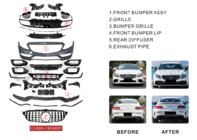Mercedes C-class W205 2014–2021 Komplet karoserijskih dodatkov z difuzorjem za Coupe (AMG C63-designs 2018-2021) fotografija 2