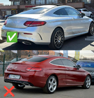 Mercedes C-class W205 2014–2021 Komplet karoserijskih dodatkov z difuzorjem za Coupe (AMG C63-designs 2018-2021) fotografija 3