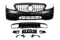 Mercedes C-class W205 2014–2021 Komplet karoserijskih dodatkov z difuzorjem za Coupe (AMG C63-designs 2018-2021) fotografija 1
