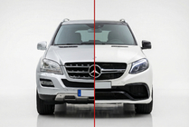 Mercedes ML W164 2005–2011 Komplet za facelift za W166 GLE63 AMG fotografija 1