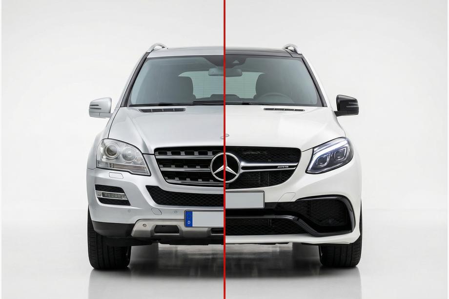 Mercedes ML W164 2005–2011 Komplet za facelift za W166 GLE63 AMG Image