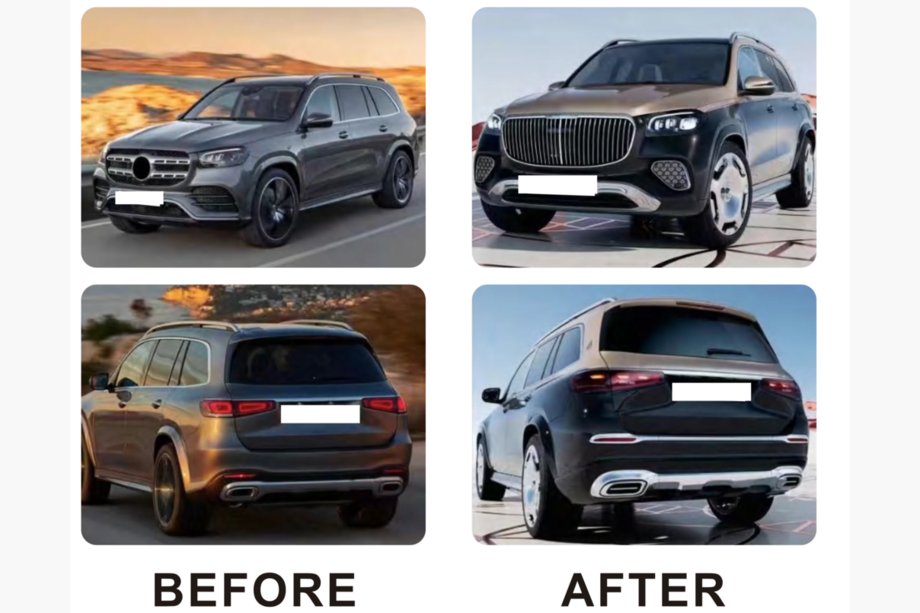 Mercedes GLS X167 2019– Maybach 2024 komplet bodykita (celotni odbijači) Fotografija 8