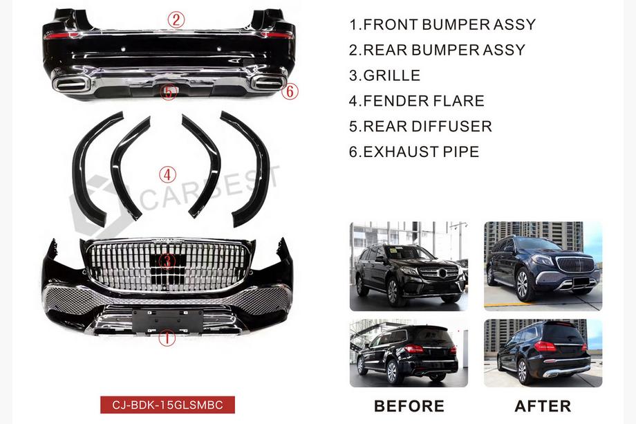 Mercedes GL/GLS razred X166 2012–2019 Maybach body kit (za GLS) Fotografija 2