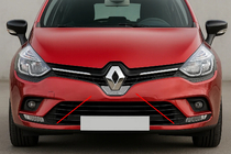 Renault Clio IV 2012–2019 Carmos okvir sprednjega emblema (nerjaveče jeklo) fotografija 1