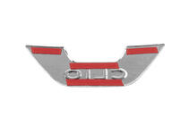 Renault Clio IV 2012–2019 Carmos okvir sprednjega emblema (nerjaveče jeklo) fotografija 4