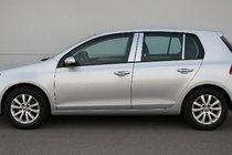 Volkswagen Golf 6 2008–2014 Nerjaveče obloge stebričkov vrat (6 kos) fotografija 1
