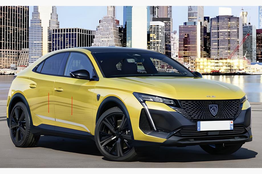 Peugeot 408 2022– Letve za vrata (4 kos, nerjavno jeklo) Image