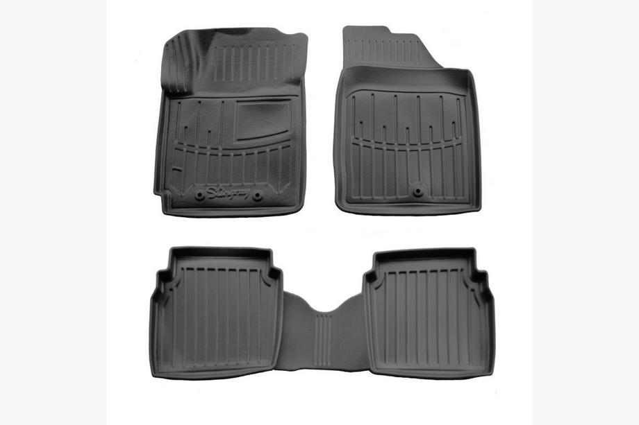 Hyundai I-10 2008–2013 Stingray 3D gumijasti tepihi za kabino (4 kosi) Image