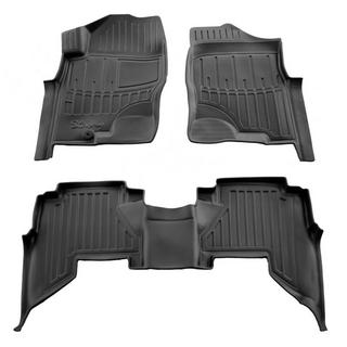 Stingray 3D gumijasti tepihi za kabino (2005-2010, 3 kos) Nissan Pathfinder R51 2005–2014