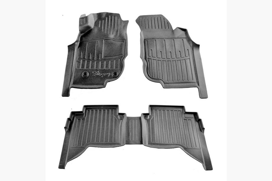Toyota Hilux 2006–2015 Gumijaste talne preproge Stingray 3D (Crew Cab, 5 kos) Image