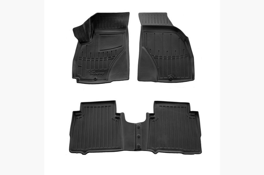 Hyundai Santa Fe 1 2000–2006 Stingray 3D gumijasti tepihi za kabino (4 kosi) Image