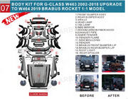 Mercedes G razred W463 1990–2018 Restyling komplet za G900 Roket fotografija 2