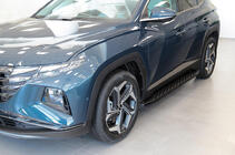 Hyundai Tucson NX4 2021– Stranski pragovi Shining Black (2 kos, aluminij) fotografija 4