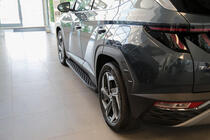 Hyundai Tucson NX4 2021– Stranski pragovi Shining Black (2 kos, aluminij) fotografija 2