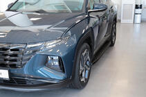 Hyundai Tucson NX4 2021– Stranski pragovi Shining Black (2 kos, aluminij) fotografija 6