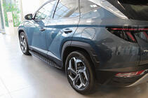 Hyundai Tucson NX4 2021– Stranski pragovi Shining Black (2 kos, aluminij) fotografija 8