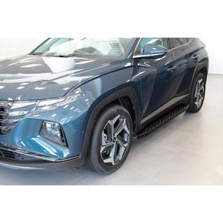Stranski pragovi Shining Black (2 kos, aluminij) Hyundai Tucson NX4 2021– fotografija 4