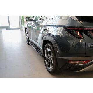 Stranski pragovi Shining Black (2 kos, aluminij) Hyundai Tucson NX4 2021– fotografija 2