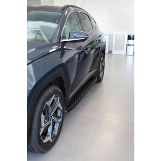 Stranski pragovi Shining Black (2 kos, aluminij) Hyundai Tucson NX4 2021– fotografija 3