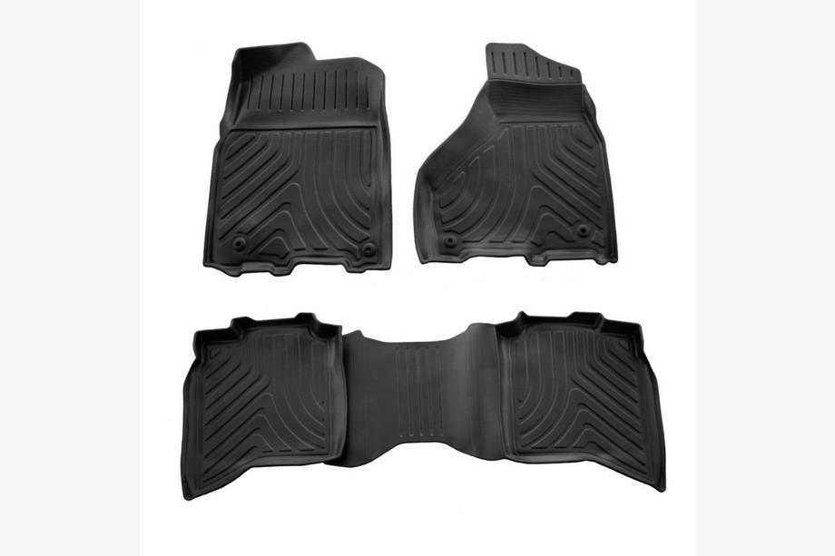 Dodge RAM (DS/DJ/D2) 2009–2024 Stingray 3D gumijaste preproge za kabino (Crew cab, 2009-2018, 4 kosi) Image