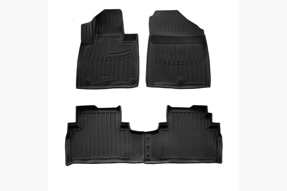 Kia Sorento III UM 2014–2020 Stingray 3D gumijasti tepihi za kabino (4 kosi) Image