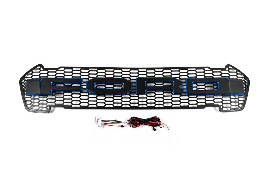 Ford Ranger 2011–2022 Sprednja maska (2015-2018, modra, LED) Fotografija 1