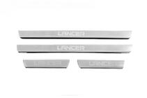 Mitsubishi Lancer 9 2004–2008 Carmos V3 zaščitne letve pragov (4 kos, nerjaveče jeklo) fotografija 1