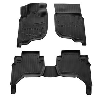 Stingray 3D gumijasti tepihi za kabino (EU, KAOT, 5 kos) Mitsubishi L200 2006–2015