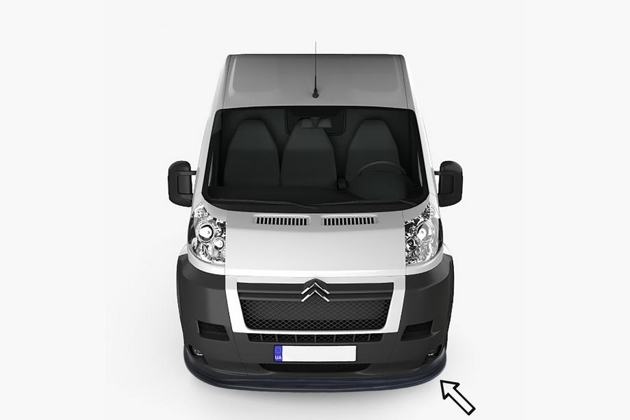 Citroen Jumper 2007–2025 Sprednji lip spojler ESA (2006-2013, črna) Image