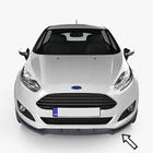 Ford Fiesta 2017– ESA sprednji lip spojler (črn) fotografija 1