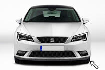Seat Leon 2013–2020 ESA sprednji lip spojler (črn) fotografija 1