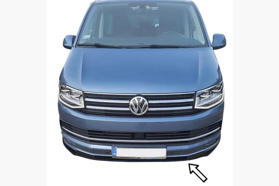 Volkswagen T6 2015–2024 ESA sprednji lip spojler (Caravelle, črn) Image