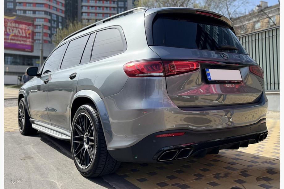 Mercedes GLS X167 2019– Zadnji difuzor z zaključki izpuha BlackEdition (dizajn GLS63) Image