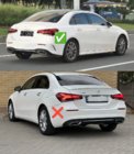 Mercedes A-class W177 2018– Zadnji difuzor z izpušnimi nastavki (Dizajn A45 SD) fotografija 3