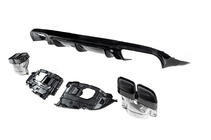 Mercedes E-class coupe C238 2016–2024 Zadnji difuzor Black z izpušnimi nastavki Black (AMG63 Design) fotografija 4